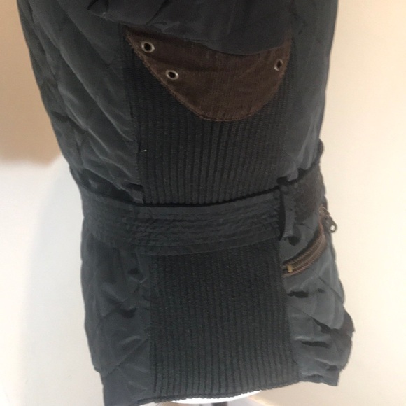 “ZARA BASIC” Quilted Olive Green Belted Jacket. - Picture 11 of 16